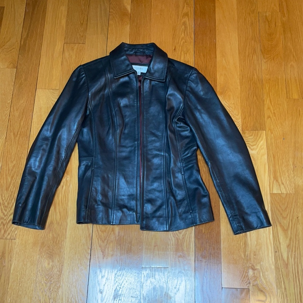 Genuine Leather Liz Claiborne Jacket